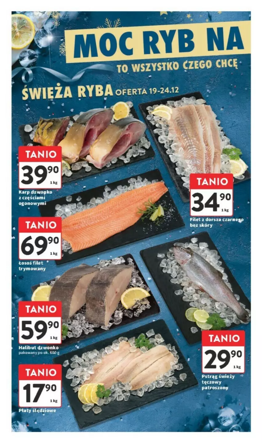 Gazetka promocyjna Intermarche - ważna 19.12 do 24.12.2024 - strona 2 - produkty: Dorsz, Halibut, Karp, Pstrąg