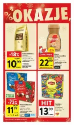 Gazetka promocyjna Intermarche - Gazetka - ważna od 24.12 do 24.12.2024 - strona 10 - produkty: Kawa rozpuszczalna, Kawa mielona, Kawa, Mleczko, Ptasie mleczko, Mocca Fix Gold, E. Wedel, Woseba, Herbata