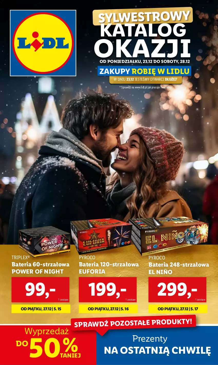 Gazetka promocyjna Lidl - GAZETKA - ważna 23.12 do 28.12.2024 - strona 1 - produkty: Bateria, Moda