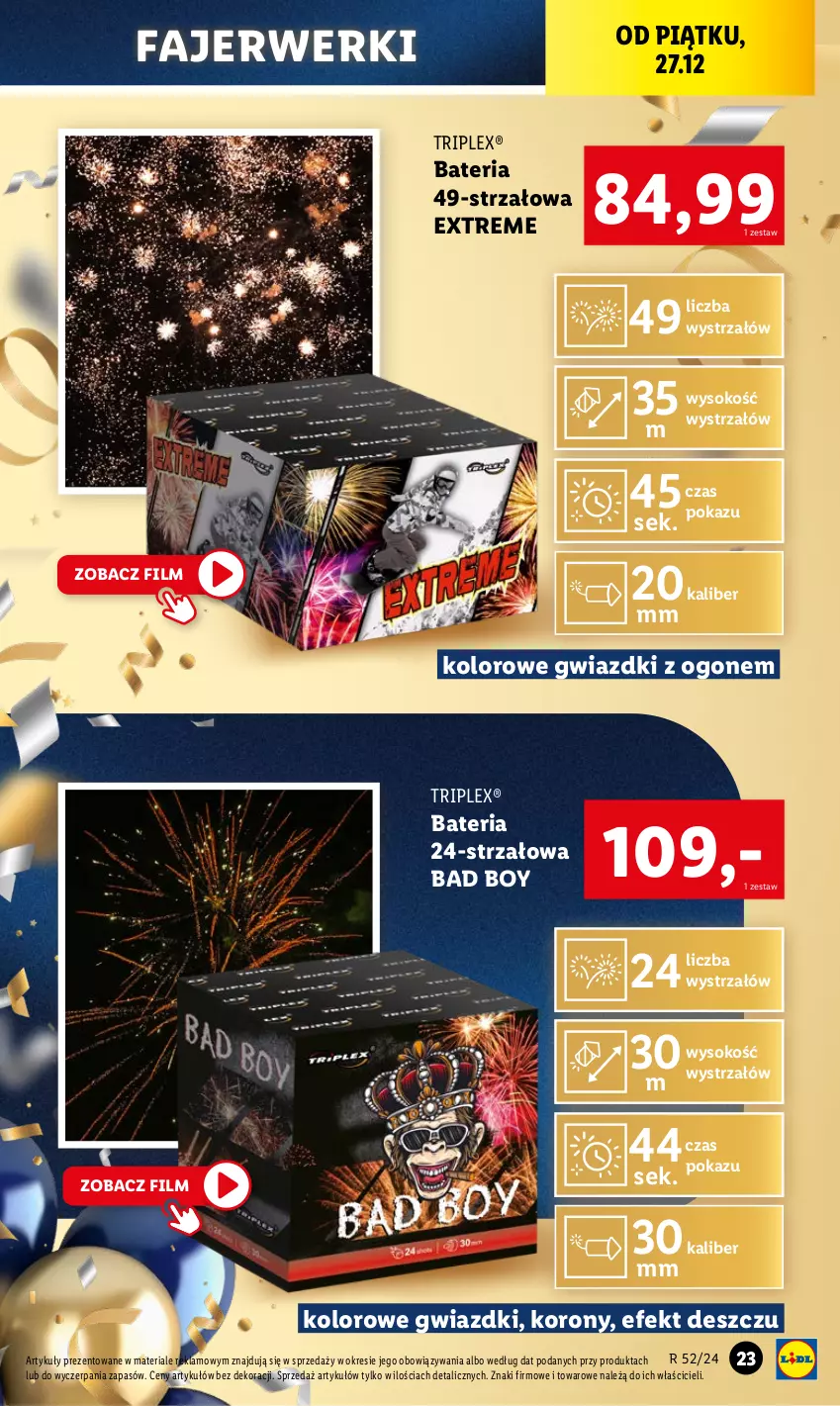 Gazetka promocyjna Lidl - GAZETKA - ważna 23.12 do 28.12.2024 - strona 25 - produkty: Bateria, Fa, Sok, Strzałów