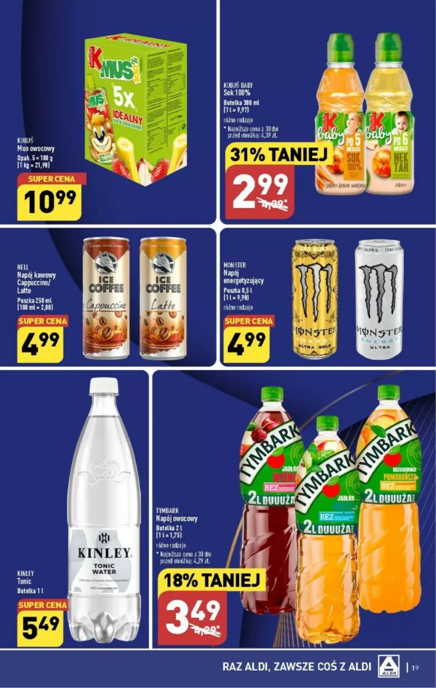 Gazetka promocyjna Aldi - ważna 04.09 do 09.09.2023 - strona 11 - produkty: Cappuccino, Mus, Napój, Tymbark