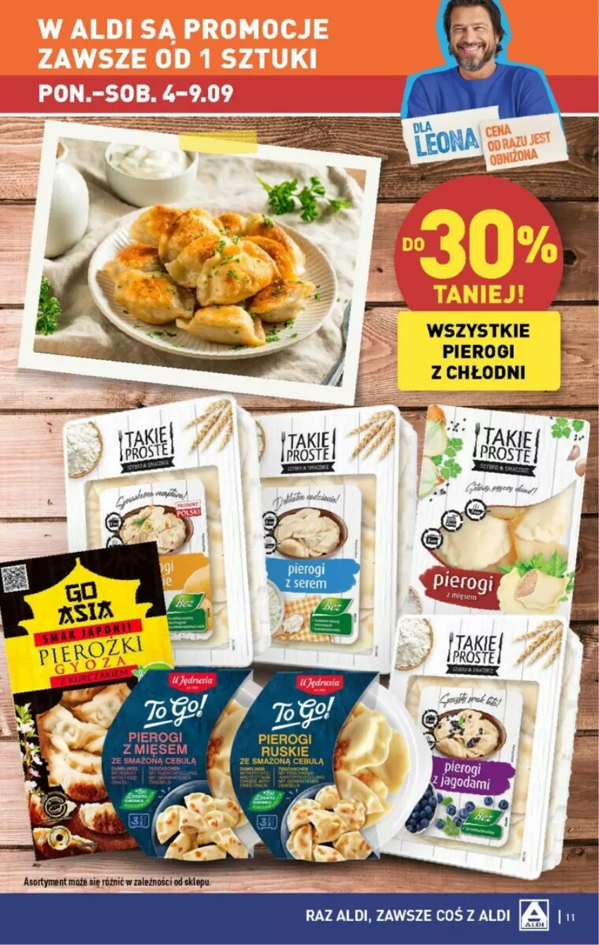 Gazetka promocyjna Aldi - ważna 04.09 do 09.09.2023 - strona 3 - produkty: Pierogi, Ser