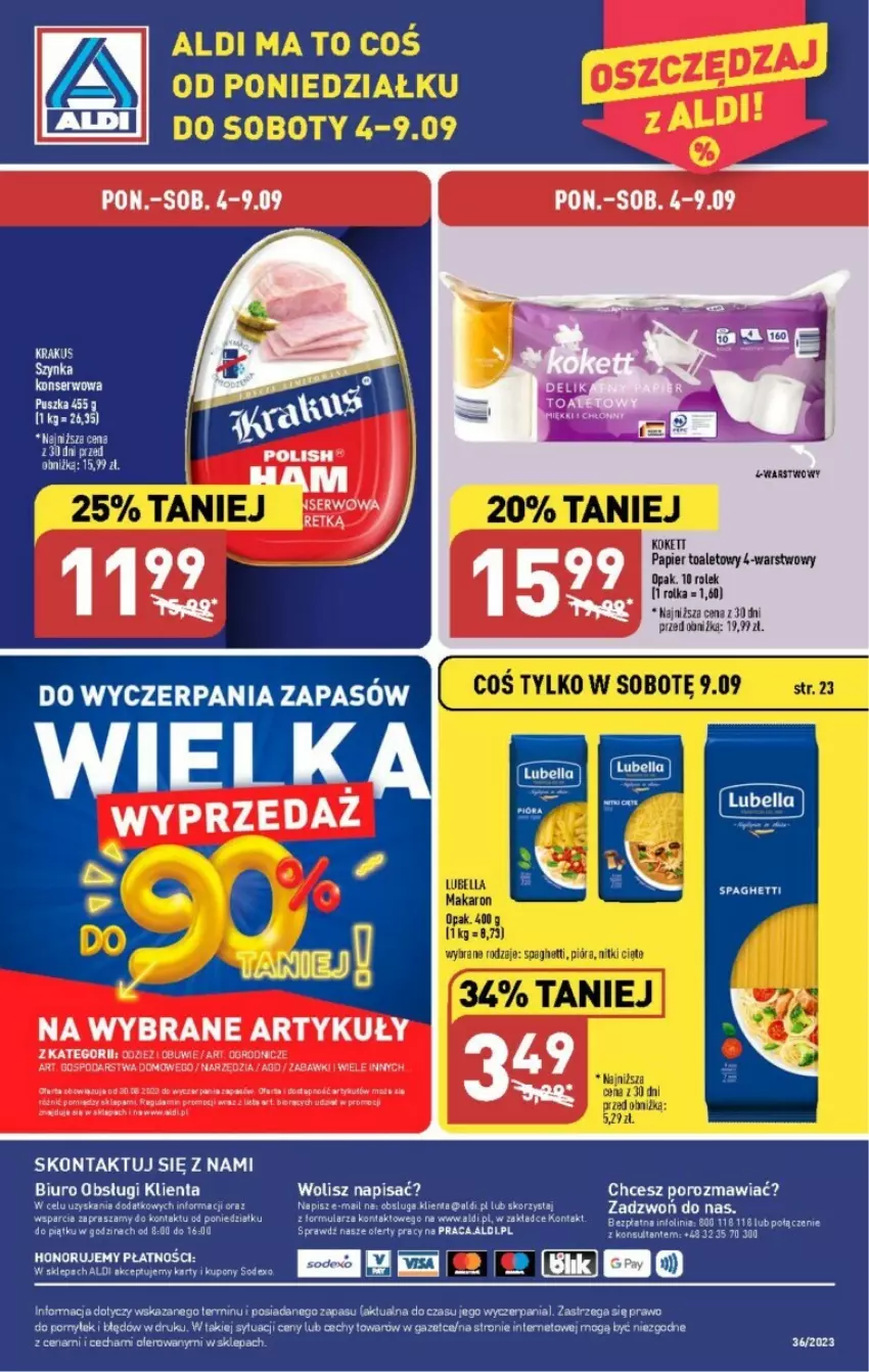 Gazetka promocyjna Aldi - ważna 04.09 do 09.09.2023 - strona 30 - produkty: Biuro, Papier, Papier toaletowy