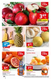 Gazetka promocyjna Auchan - Gazetka Ceny w dół Część 4 Hipermarket Auchan - Gazetka - ważna od 31.01 do 31.01.2024 - strona 16 - produkty: Mandarynki, Ananas, Pomarańcze, Siatka, Pomelo