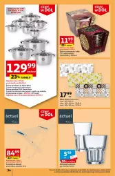 Gazetka promocyjna Auchan - Gazetka Ceny w dół Część 4 Hipermarket Auchan - Gazetka - ważna od 31.01 do 31.01.2024 - strona 34 - produkty: Ubrania, Suszarka, Szklanka, Obrus, Rondel