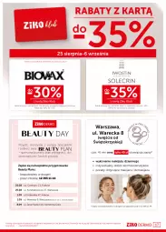 Gazetka promocyjna Ziko - Gazetka Ziko Dermo - Gazetka - ważna od 06.09 do 06.09.2022 - strona 17 - produkty: Makijaż, Ser, Rum, Por, Biovax, Iwostin