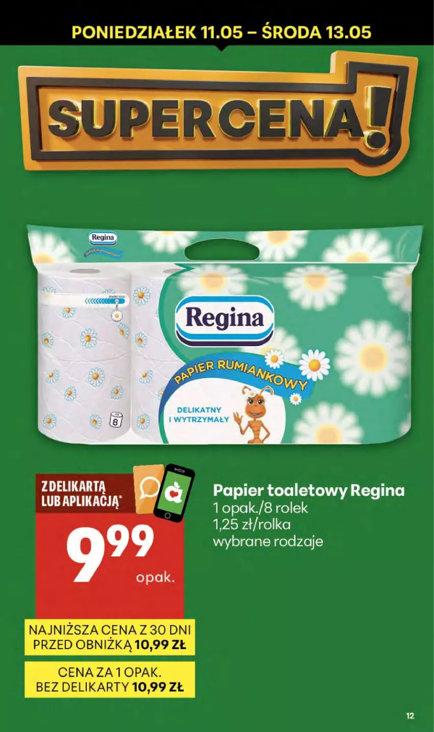 Gazetka promocyjna Delikatesy Centrum - Franczyza DC19 Czwartek - ważna 07.05 do 13.05.2026 - strona 12 - produkty: Gin, Papier, Papier toaletowy
