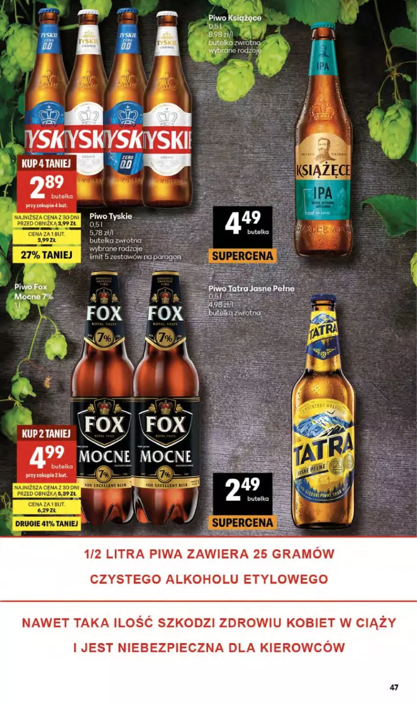 Gazetka promocyjna Delikatesy Centrum - Franczyza DC19 Czwartek - ważna 07.05 do 13.05.2026 - strona 47 - produkty: Gra, Piec, Piwa, Piwo, Tatra, Tyskie
