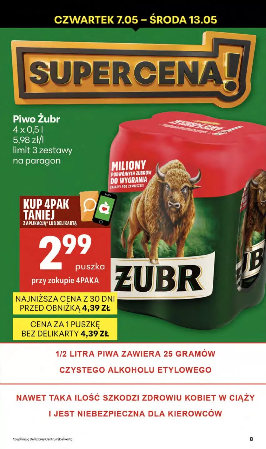 Gazetka promocyjna Delikatesy Centrum - Franczyza DC19 Czwartek - ważna 07.05 do 13.05.2026 - strona 8 - produkty: Gra, Lion, Piec, Piwa, Piwo, Rum