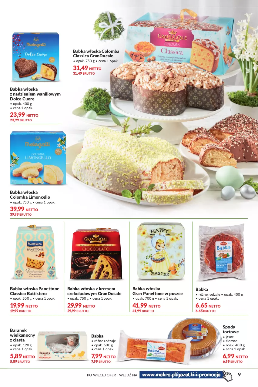 Gazetka promocyjna Makro - [Oferta specjalna] Delikatesy - ważna 01.04 do 18.04.2022 - strona 9 - produkty: Babka, Gra