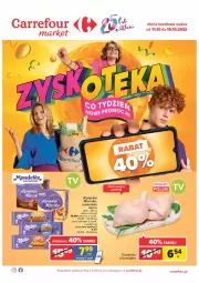 Gazetka promocyjna Carrefour - Gazetka Market Zyskoteka - Gazetka - ważna od 15.10 do 15.10.2022 - strona 1 - produkty: Kurczak, Mleczko, Czekolada, Milka