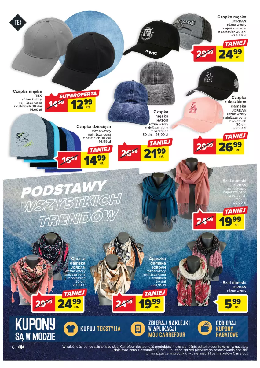 Gazetka promocyjna Carrefour - Gazetka Jeansowa moda - ważna 21.02 do 04.03.2023 - strona 8 - produkty: Czapka, Dzieci, Szal