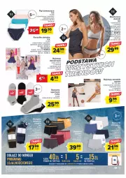 Gazetka promocyjna Carrefour - Gazetka Jeansowa moda - Gazetka - ważna od 04.03 do 04.03.2023 - strona 21 - produkty: Puma, Top, Por, Biustonosz, Karp, Kosz, Klej, Rajstopy, Koszulka, Sport, Figi