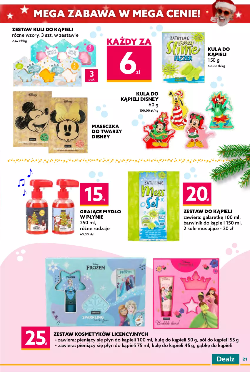 Gazetka promocyjna Dealz - KATALOG ŚWIĄTECZNYDEAL Z MIKOŁAJEM! - ważna 09.11 do 24.12.2022 - strona 21 - produkty: Antyperspirant, Balsam do ciała, Disney, Gala, Gra, Kula do kąpieli, Mus, Mydło, Mydło w płynie, Nivea, Olej, Płyn do kąpieli, Płyn do mycia, Sól, Sól do kąpieli, Str8, Szampon