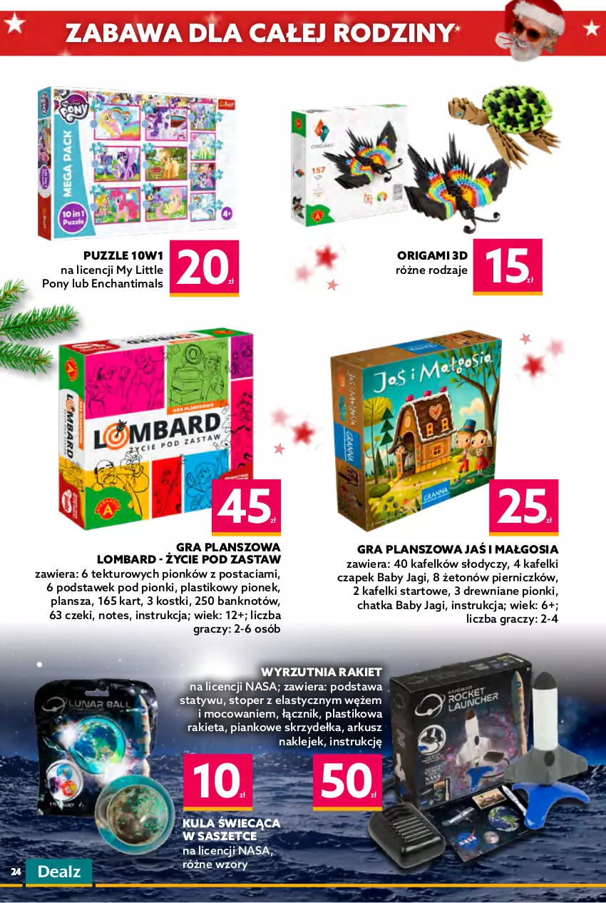 Gazetka promocyjna Dealz - KATALOG ŚWIĄTECZNYDEAL Z MIKOŁAJEM! - ważna 09.11 do 24.12.2022 - strona 24 - produkty: Barbie, Enchantimals, Frozen, Gra, Klej, Lalka, My Little Pony, Puzzle, Rakieta, Ser, Top, Wieszak, Wyrzutnia