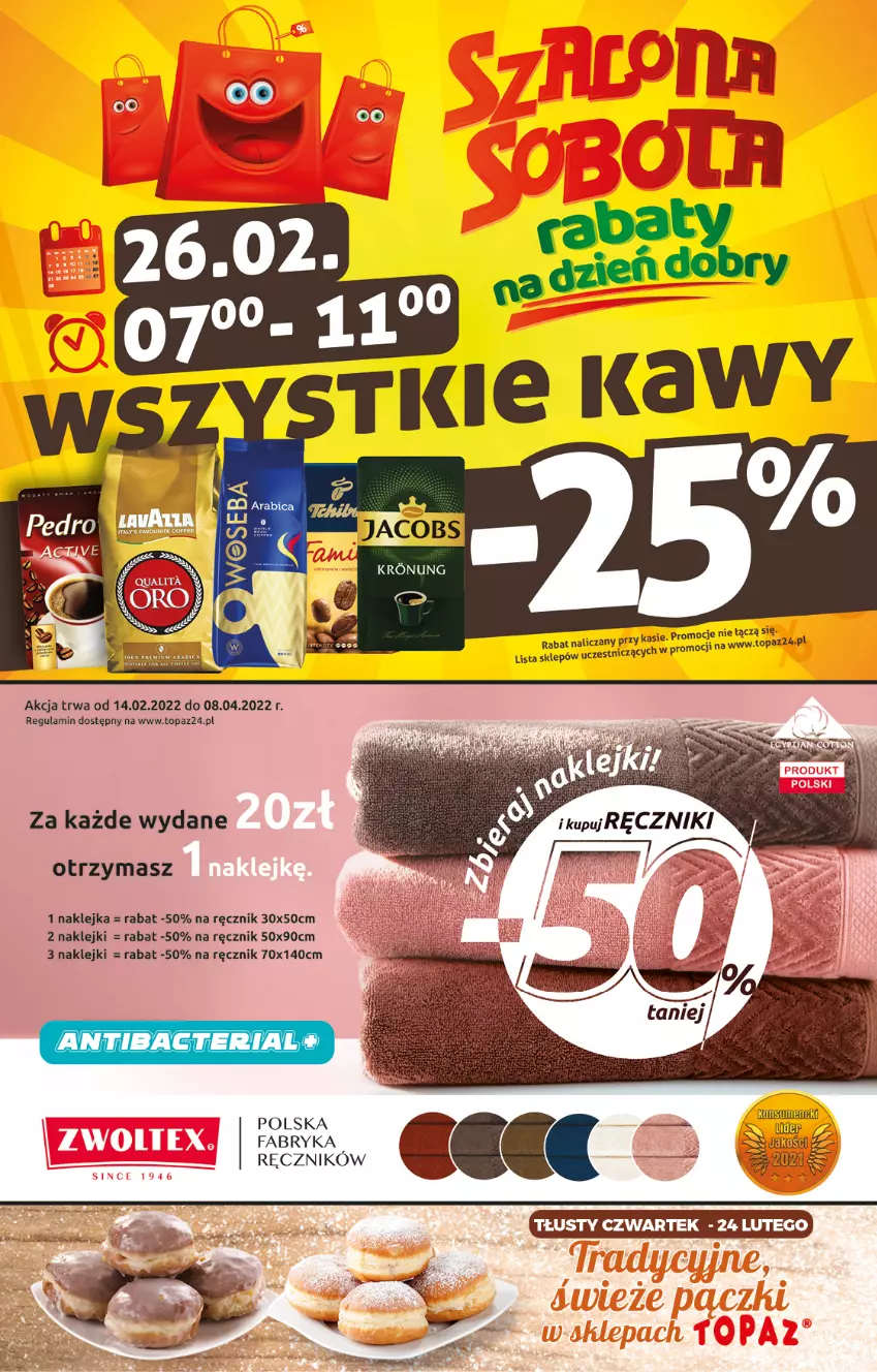 Gazetka promocyjna Topaz - Gazetka - ważna 24.02 do 02.03.2022 - strona 2 - produkty: Fa, Klej, Ręcznik, Top