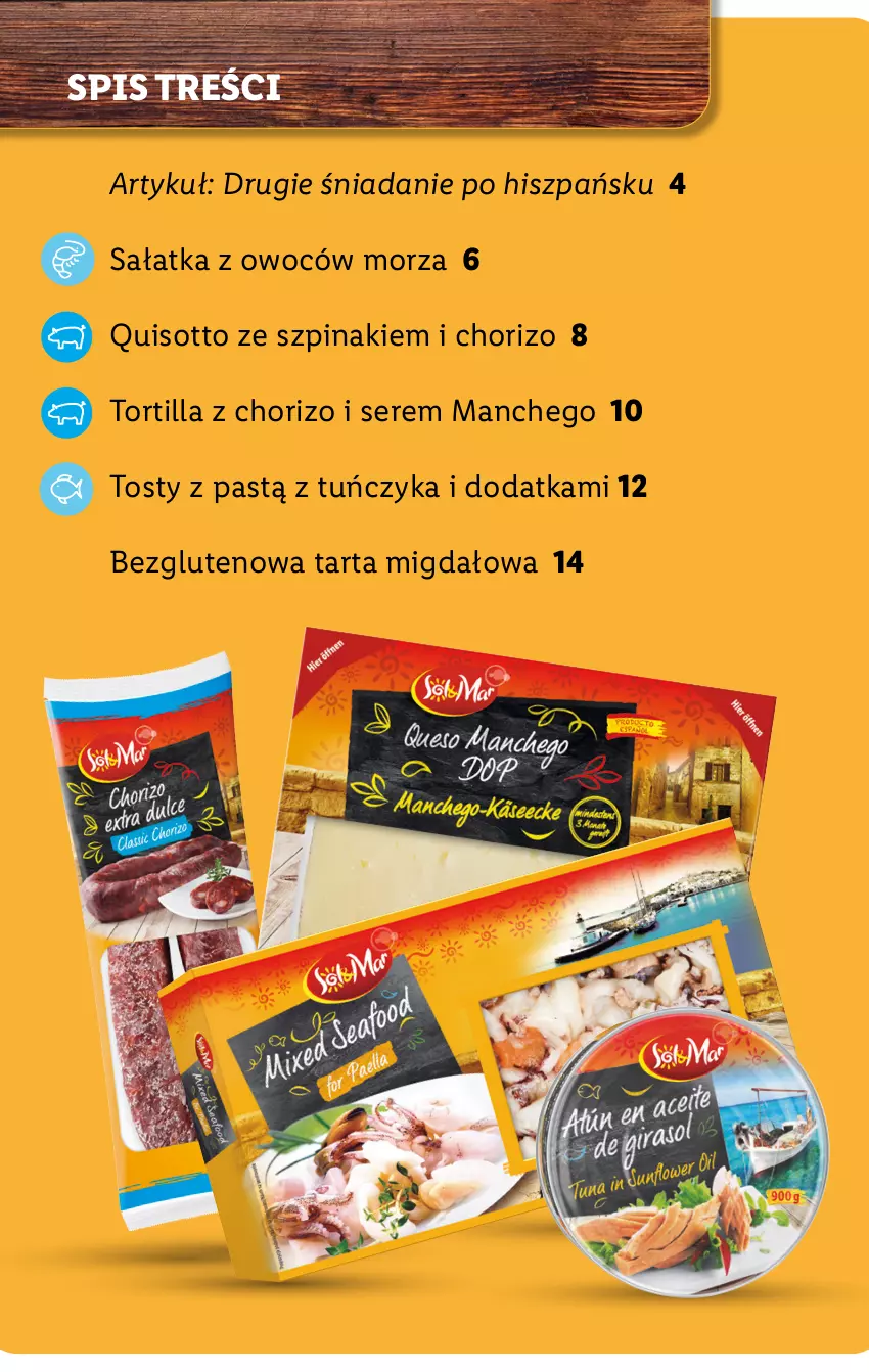 Gazetka promocyjna Lidl - KATALOG SOL&MAR - ważna 11.07 do 16.07.2022 - strona 2 - produkty: Sałat, Sałatka, Ser, Szpinak, Tarta, Tortilla, Tuńczyk