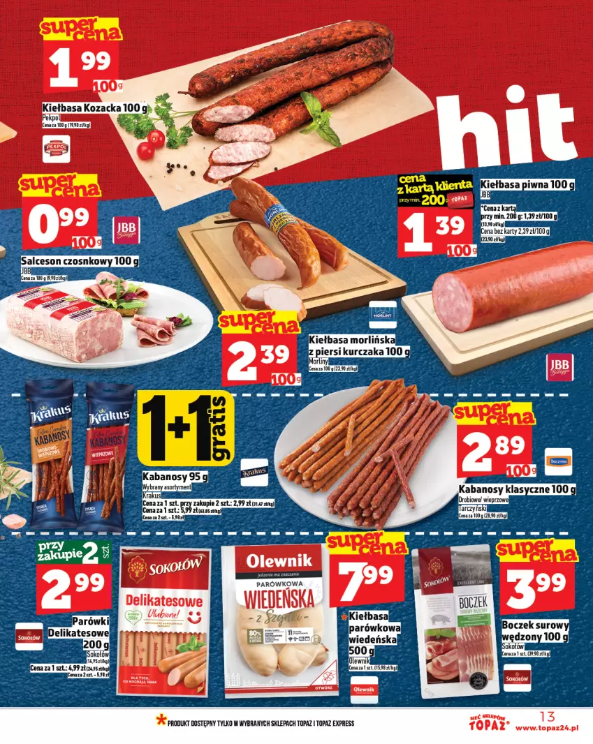 Gazetka promocyjna Topaz - Gazetka - ważna 24.07 do 30.07.2025 - strona 13 - produkty: Olewnik, Top