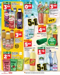 Gazetka promocyjna Topaz - Gazetka - Gazetka - ważna od 30.07 do 30.07.2025 - strona 22 - produkty: Top, Sok, Mus, Gin, Coca-Cola, Schweppes, Tymbark, Woda, Napój, Nektar, Hortex
