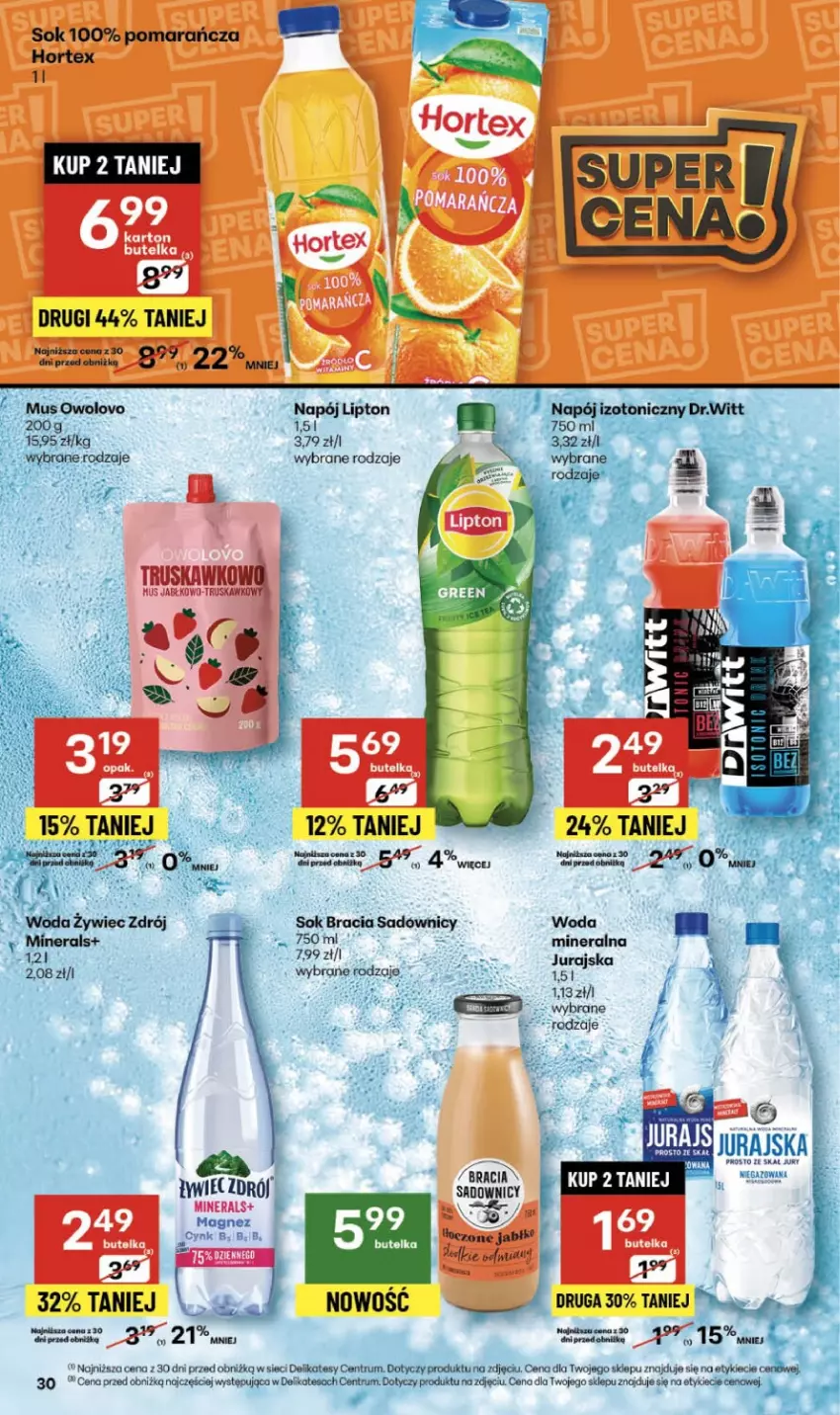 Gazetka promocyjna Delikatesy Centrum - Franczyza DC44 Czwartek - ważna 30.10 do 05.11.2025 - strona 30 - produkty: Cynk, Hortex, Koc, Lipton, Magnez, Napój, Rum, Sok