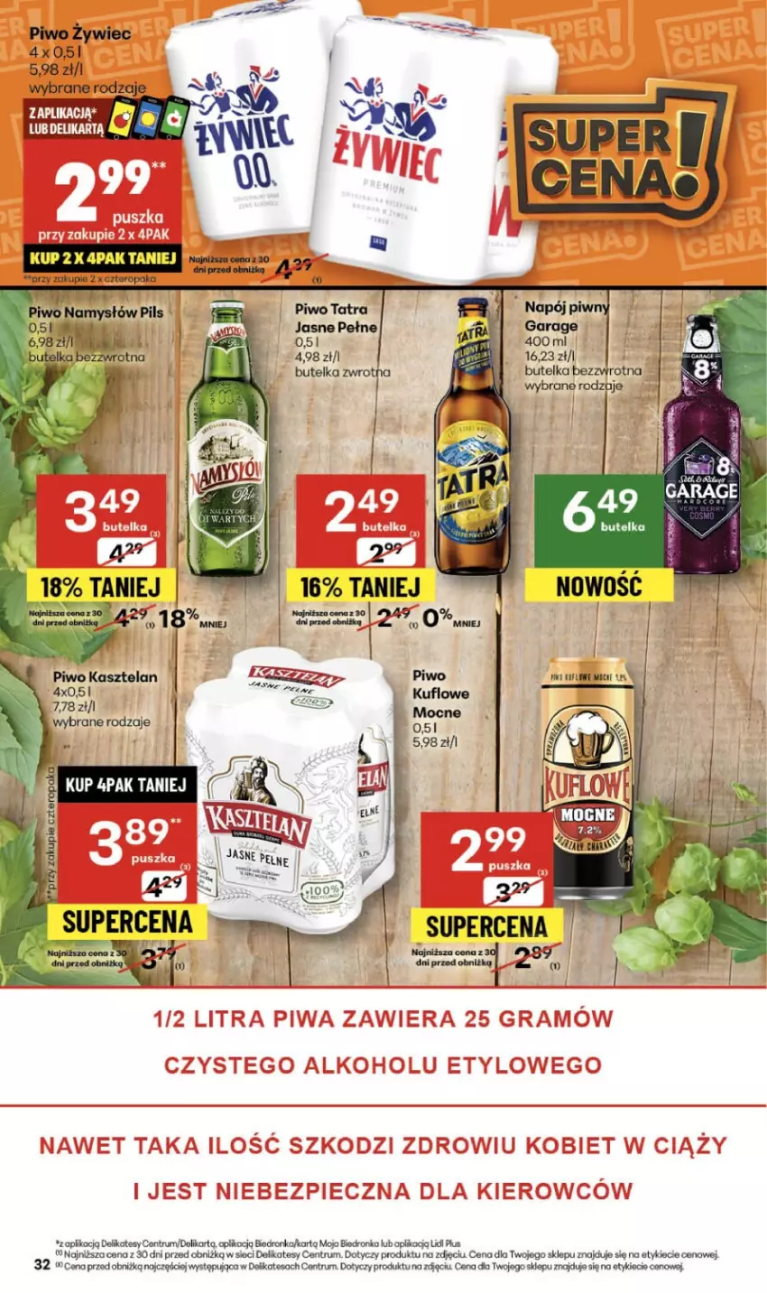 Gazetka promocyjna Delikatesy Centrum - Franczyza DC44 Czwartek - ważna 30.10 do 05.11.2025 - strona 32 - produkty: Kasztelan, Koc, Namysłów, Napój, Orka, Piwo, Rum, Tatra