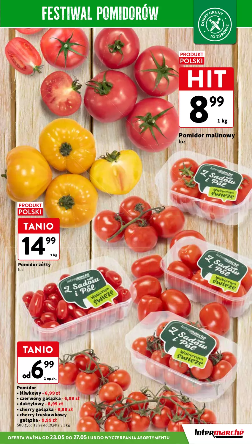 Gazetka promocyjna Intermarche - ważna 23.05 do 27.05.2024 - strona 17 - produkty: Pomidor malinowy