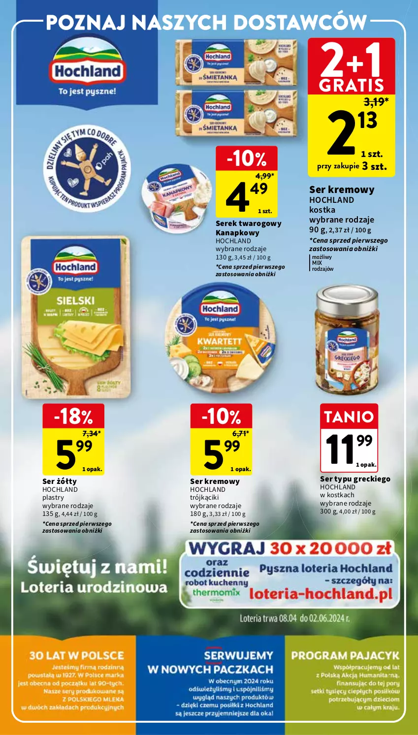 Gazetka promocyjna Intermarche - ważna 23.05 do 27.05.2024 - strona 26 - produkty: Gra, Hochland, Ser, Serek, Serek twarogowy