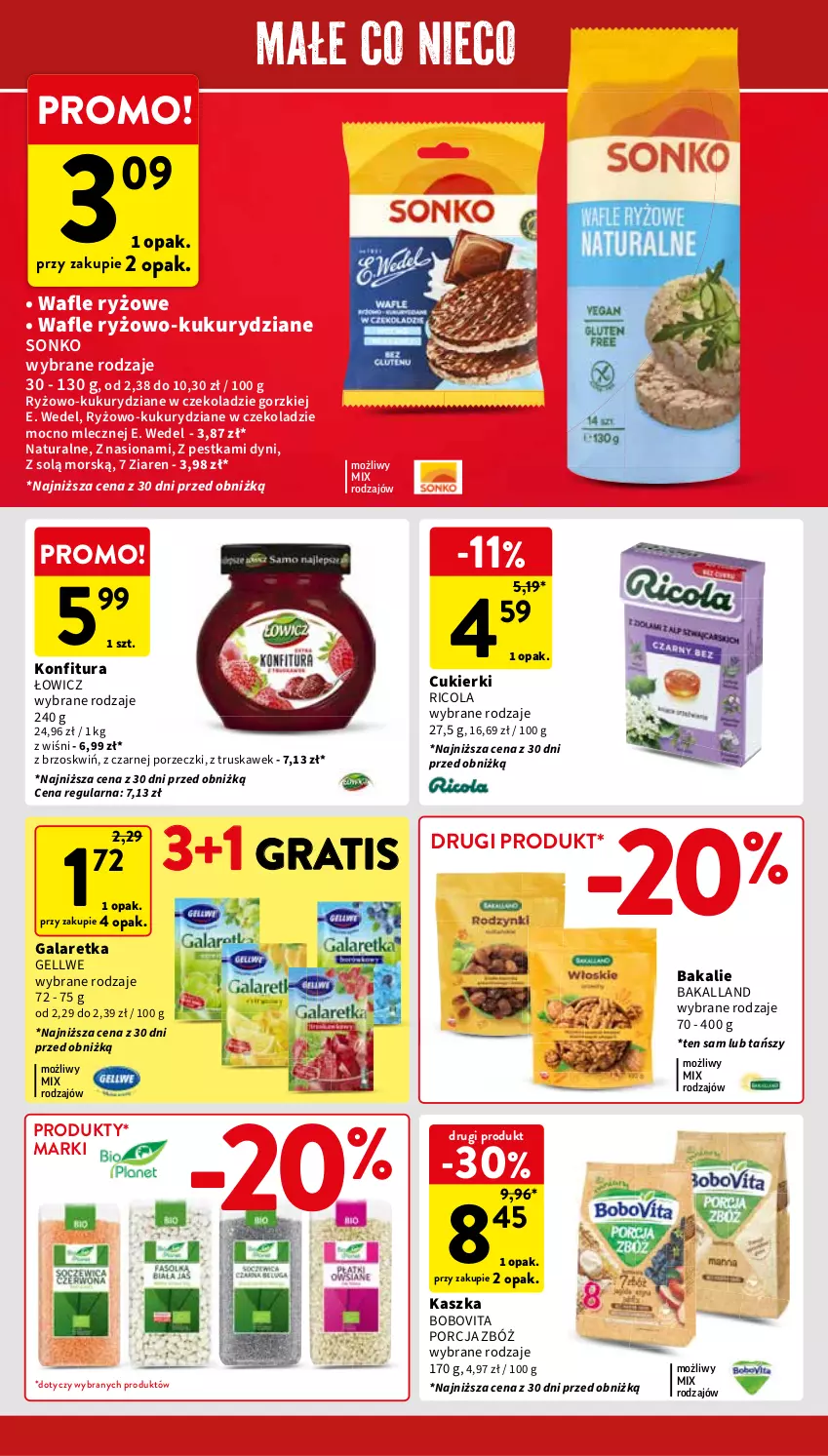 Gazetka promocyjna Intermarche - ważna 23.05 do 27.05.2024 - strona 32 - produkty: Bakalland, BoboVita, Cukier, Cukierki, E. Wedel, Gala, Galaretka, Gra, Konfitura, Por, Ryż, Sonko, Wafle