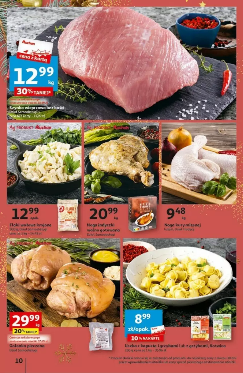 Gazetka promocyjna Auchan - ważna 30.11 do 06.12.2023 - strona 2 - produkty: Flaki, Flaki wołowe, Golonka pieczona, Kapustą, Piec, Szynka, Szynka wieprzowa