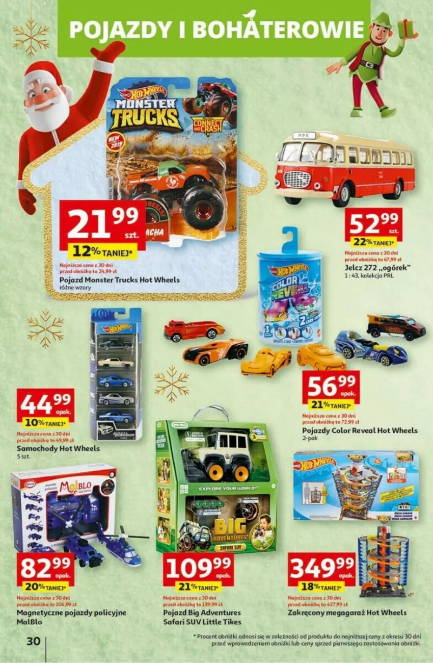 Gazetka promocyjna Auchan - ważna 30.11 do 06.12.2023 - strona 24 - produkty: Fa, Gaga, Garaż, Hot Wheels, Monster truck, Ogórek, Pojazd
