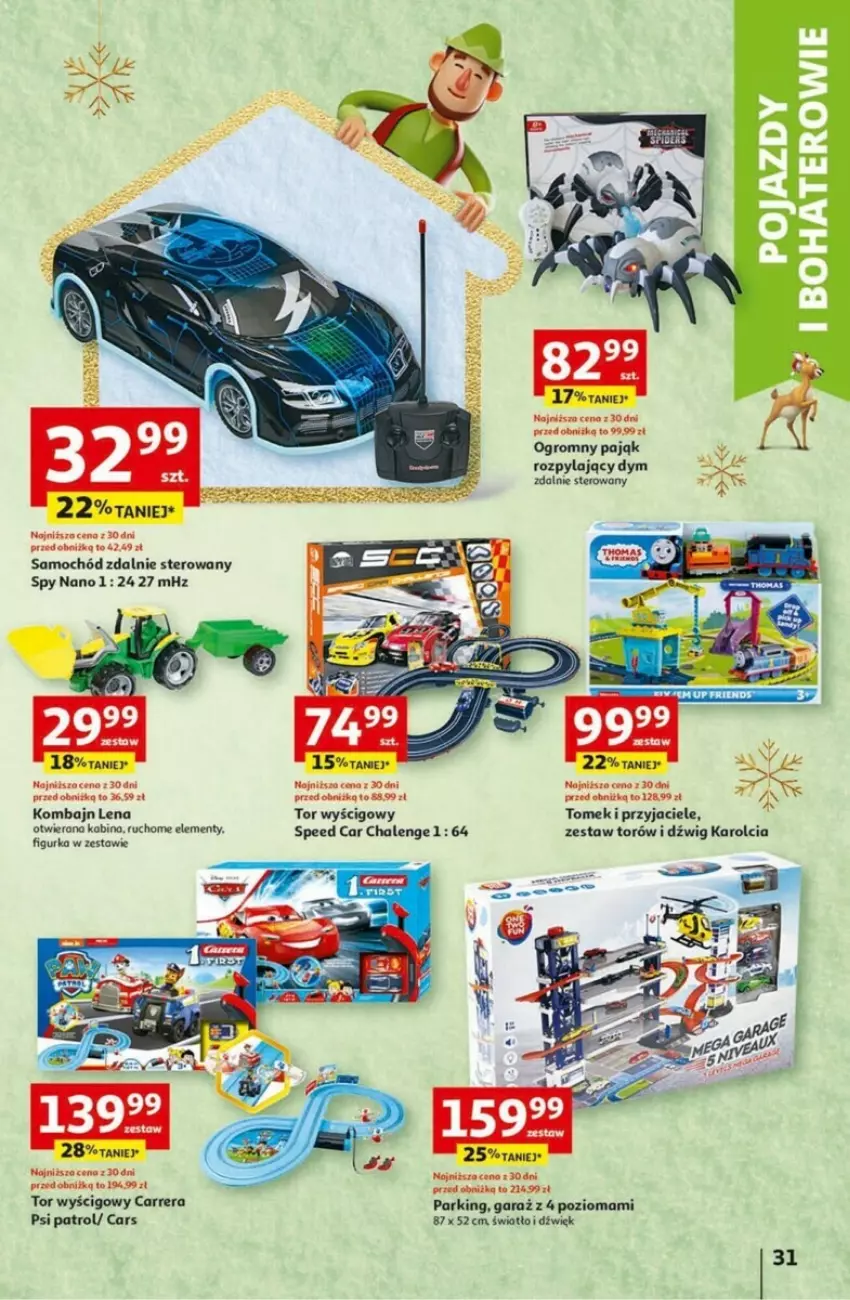 Gazetka promocyjna Auchan - ważna 30.11 do 06.12.2023 - strona 25 - produkty: Carrera, Cars, Dźwig, Garaż, Psi Patrol, Samochód, Tor wyścigowy