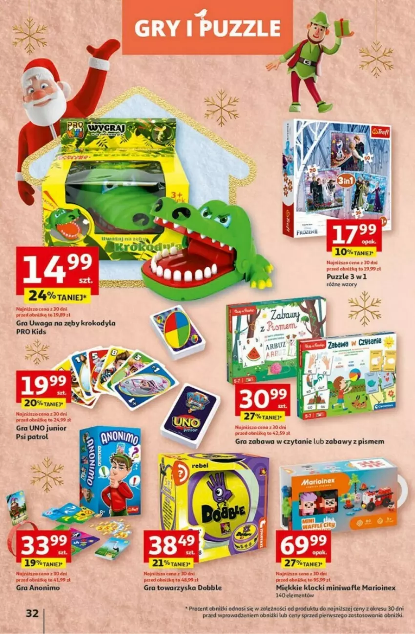 Gazetka promocyjna Auchan - ważna 30.11 do 06.12.2023 - strona 26 - produkty: Gra, Klocki, Psi Patrol, Puzzle, Wafle, Waga