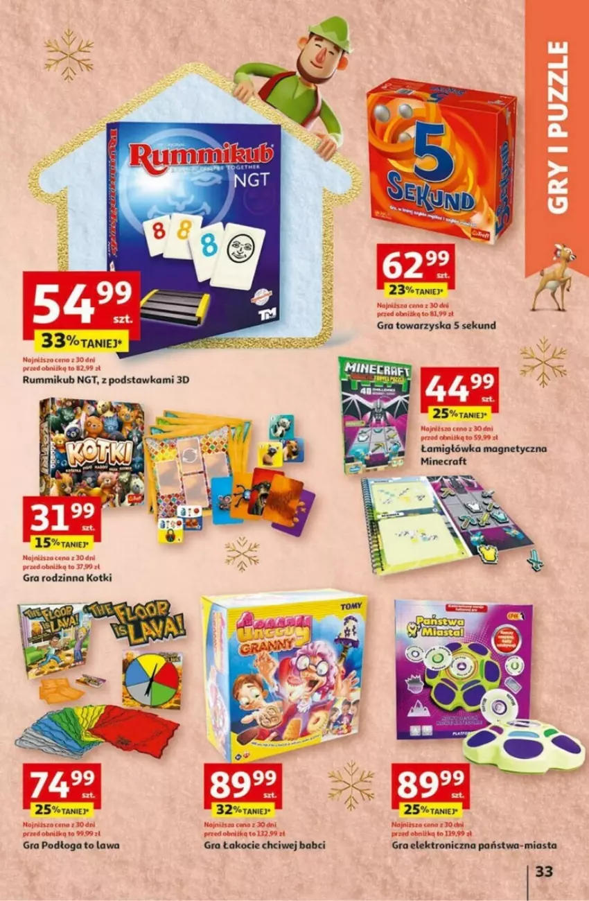 Gazetka promocyjna Auchan - ważna 30.11 do 06.12.2023 - strona 27 - produkty: 5 Sekund, Gra, Koc, Rum