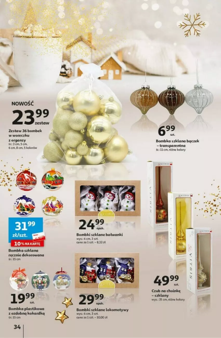 Gazetka promocyjna Auchan - ważna 30.11 do 06.12.2023 - strona 28 - produkty: Bombki, LANA, Tran