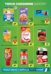 Gazetka promocyjna Carrefour - Gazetka Express - Gazetka - ważna od 11.07 do 11.07.2022 - strona 3 - produkty: Ketchup, Ciastka, Dawtona, Sos, Ryż, Mus, Gra, Danone, Jogurt, Kisiel, Winiary, Kosz, Actimel, Wafle, Sante, Melvit, Herbatniki, Czekolada, Kubek, Granola, Ryż biały, Milka, Knorr