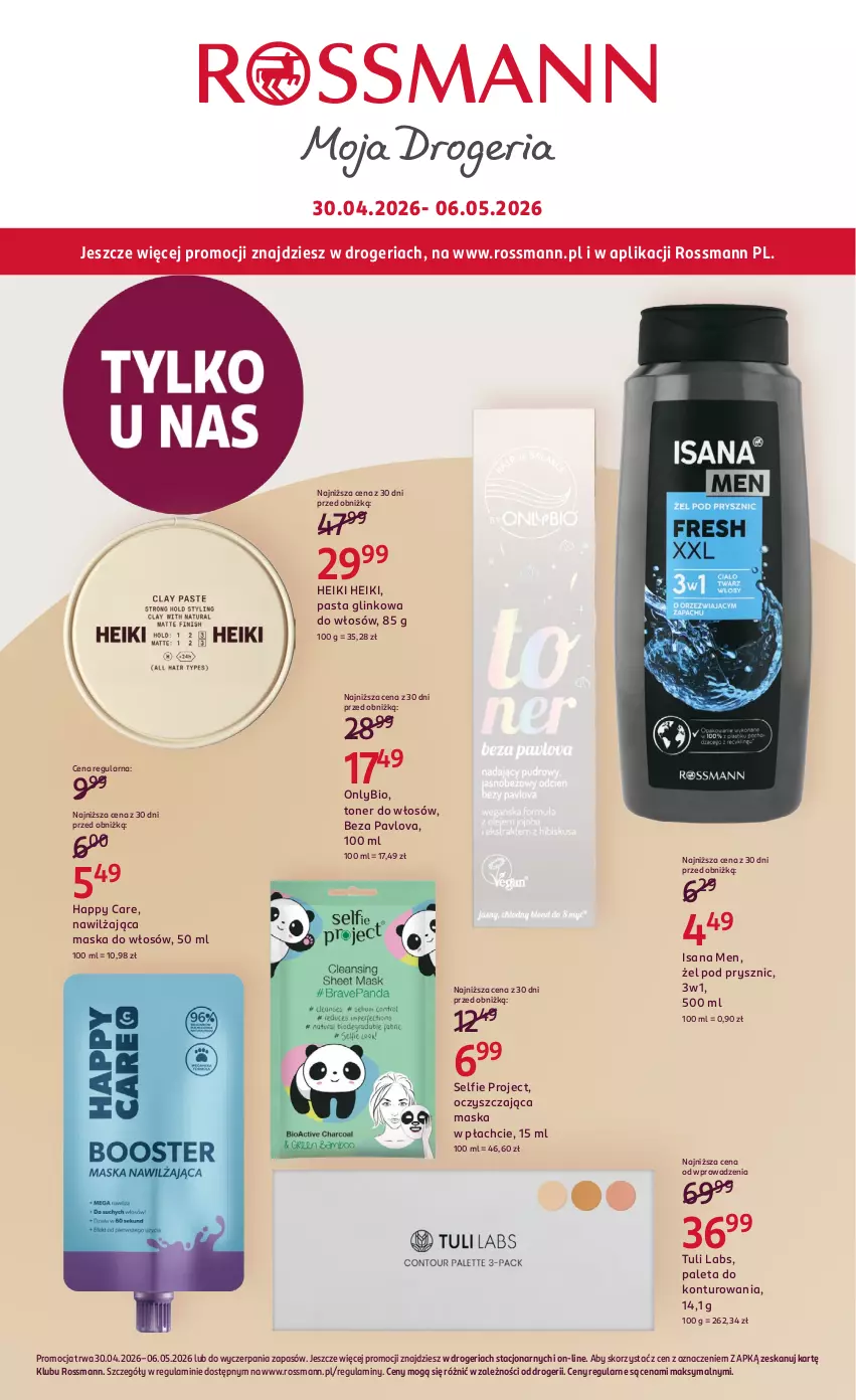 Gazetka promocyjna Rossmann - Gazetka promocyjna Rossmanna - ważna 30.04 do 06.05.2026 - strona 1 - produkty: Isana, Maska, Maska do włosów, Maska w płachcie, Paleta