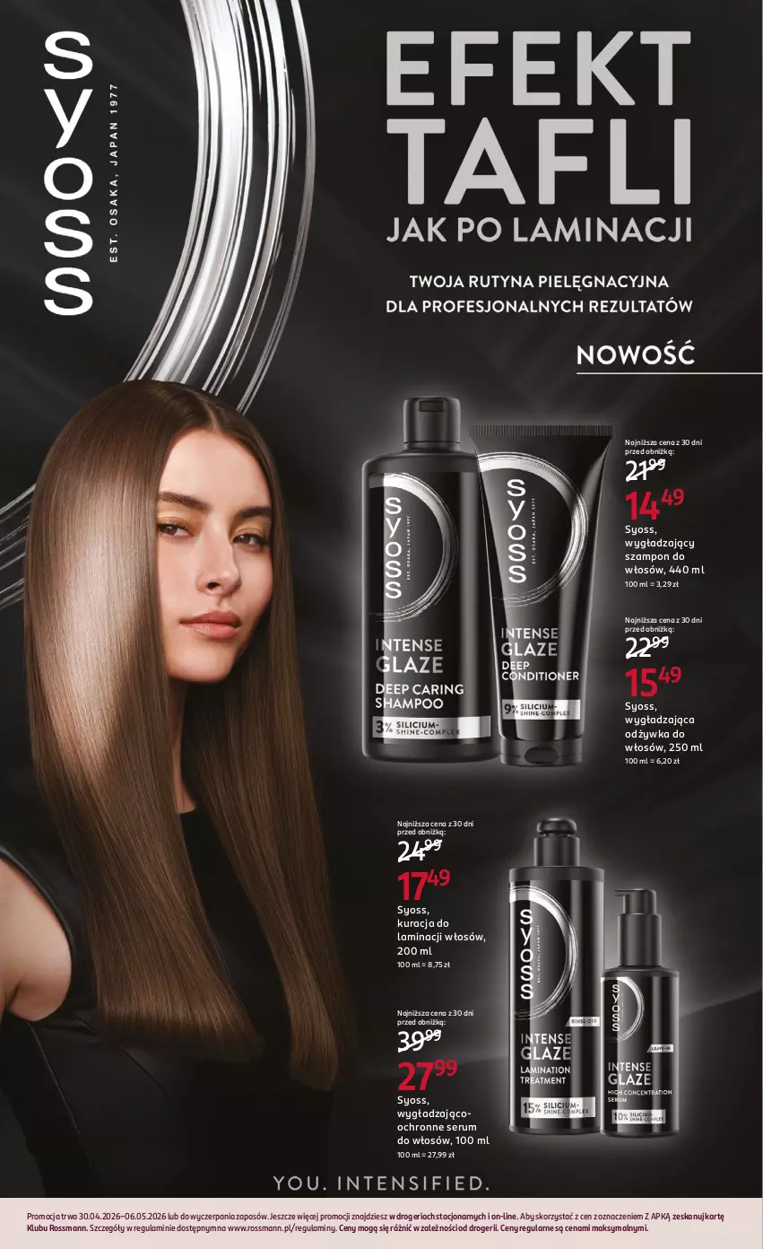 Gazetka promocyjna Rossmann - Gazetka promocyjna Rossmanna - ważna 30.04 do 06.05.2026 - strona 9 - produkty: Odżywka, Rum, Ser, Serum, Serum do włosów, Syoss, Szampon