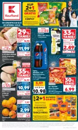 Gazetka promocyjna Kaufland - Gazetka tygodnia - Gazetka - ważna od 02.01 do 02.01.2024 - strona 1 - produkty: Kurczak, Mandarynki, Gra, 7up, Chipsy, Mirinda, Dr. Oetker, Tarczyński, Pepsi, Pizza, Schab wieprzowy, Napój gazowany, Kabanos, Waga, Napój, Mleko