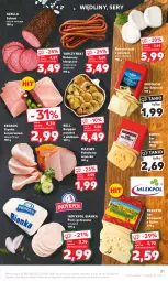 Gazetka promocyjna Kaufland - Gazetka tygodnia - Gazetka - ważna od 02.01 do 02.01.2024 - strona 21 - produkty: Polędwica, Krakus, Sok, Ser, Por, Salami, Królewski, Sokołów, Bell, Pasztet, Szynka konserwowa, Szynka, Tarczyński, Sport, Edam, Rolada, Kabanos, Bianka, LG