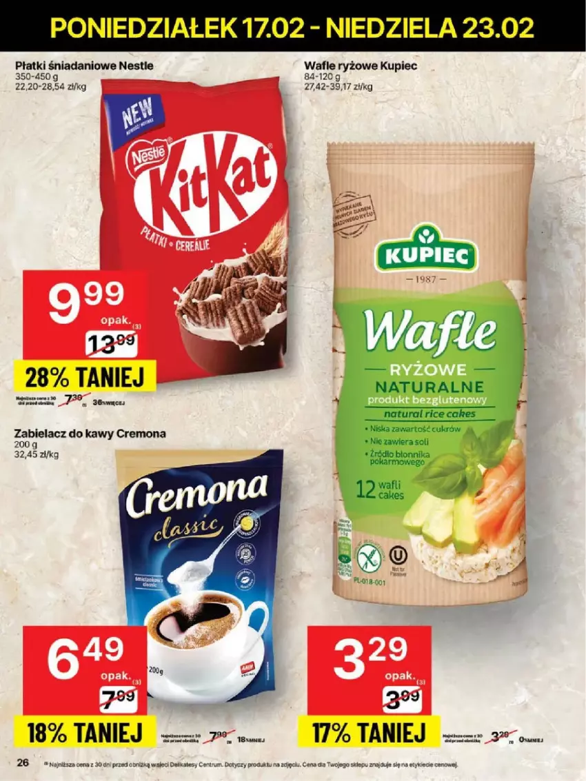 Gazetka promocyjna Delikatesy Centrum - ważna 17.02 do 23.02.2025 - strona 19 - produkty: Danio, Kupiec, Piec, Rum, Ryż, Wafle