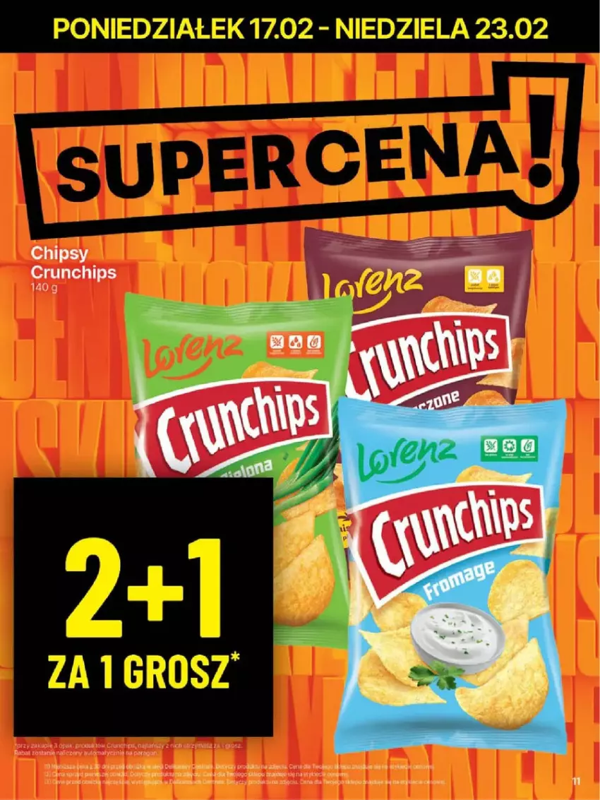 Gazetka promocyjna Delikatesy Centrum - ważna 17.02 do 23.02.2025 - strona 3 - produkty: Chipsy, Crunchips