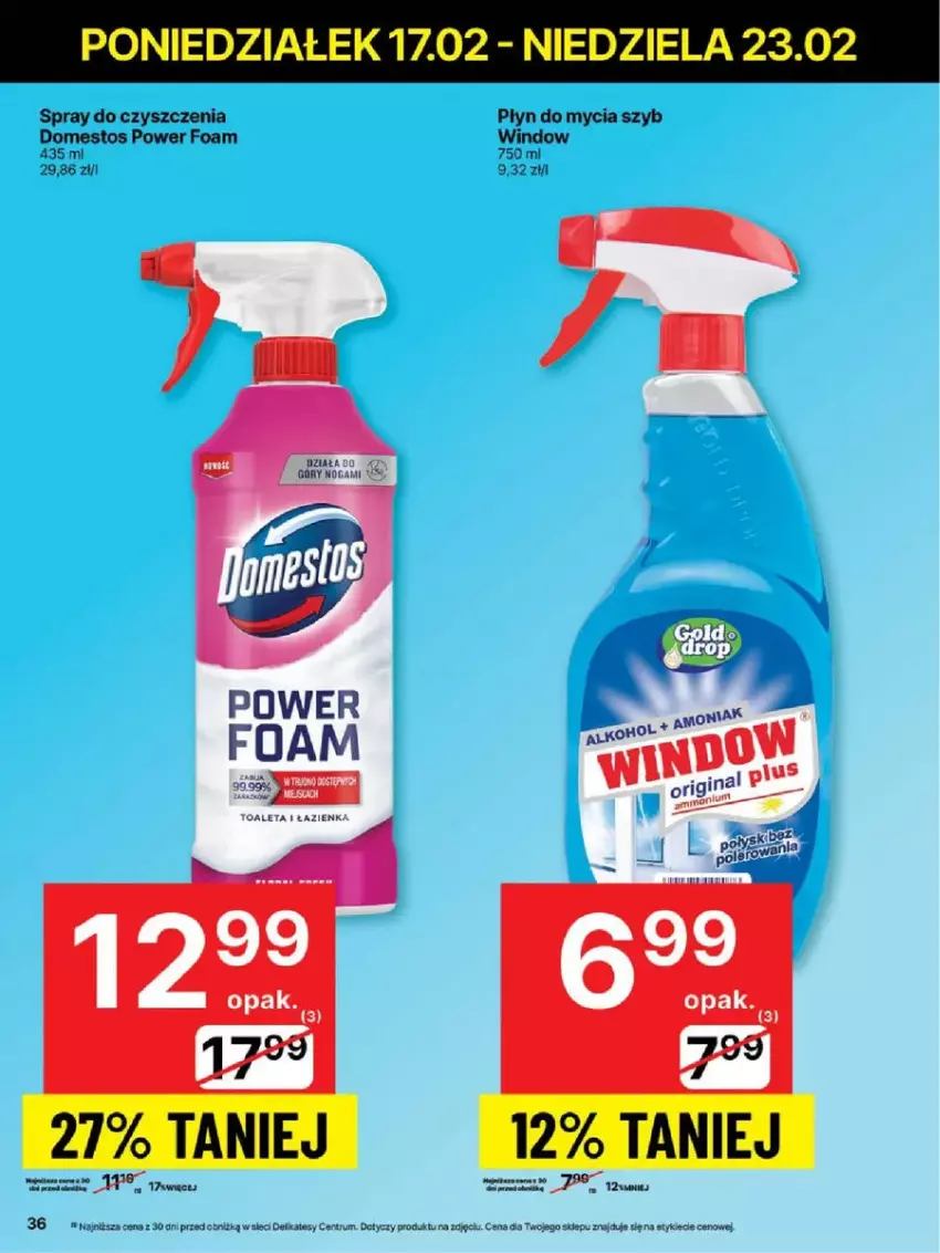 Gazetka promocyjna Delikatesy Centrum - ważna 17.02 do 23.02.2025 - strona 30 - produkty: Domestos, LG, Płyn do mycia, Rum, Spray do czyszczenia