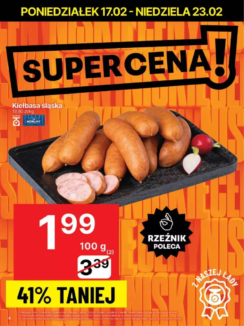 Gazetka promocyjna Delikatesy Centrum - ważna 17.02 do 23.02.2025 - strona 34 - produkty: Kiełbasa, Kiełbasa śląska