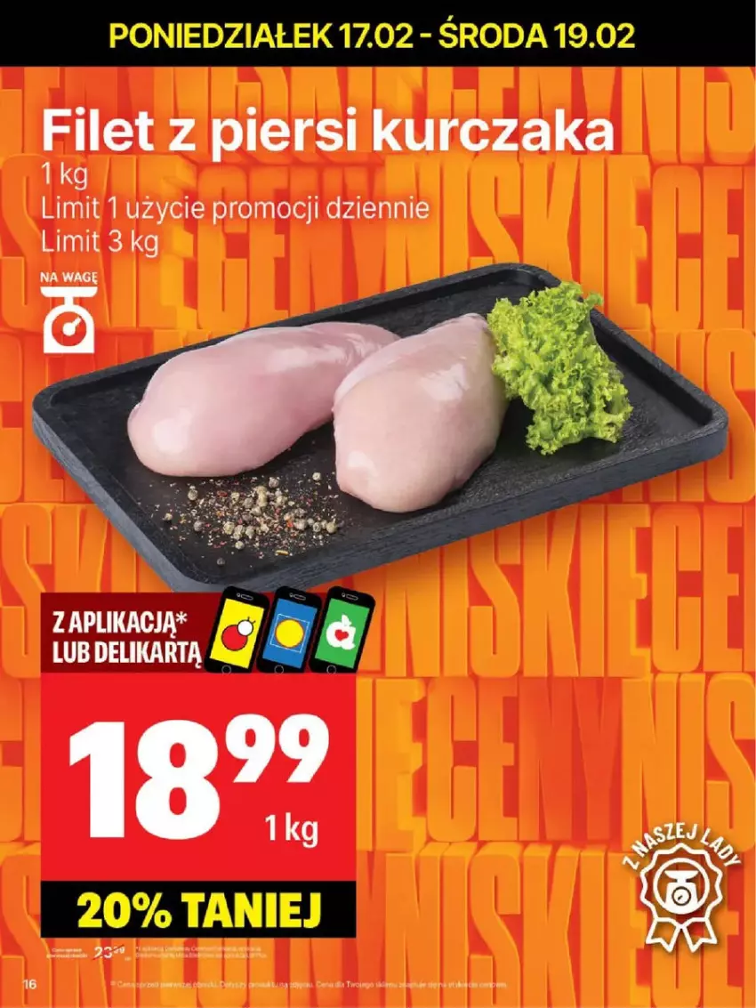 Gazetka promocyjna Delikatesy Centrum - ważna 17.02 do 23.02.2025 - strona 8 - produkty: Filet z piersi kurczaka, Kurczak