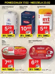 Gazetka promocyjna Delikatesy Centrum - Gazetka - ważna od 23.02 do 23.02.2025 - strona 17 - produkty: Makaron, Ryż, Rum, Cukier, Diamant, Sonko, Barilla, Ryż biały
