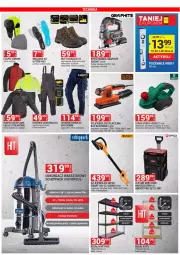 Gazetka promocyjna Merkury Market - Gazetka - ważna od 28.02 do 28.02.2022 - strona 19 - produkty: Odkurzacz, Top, Gra, Buty, Walizka, Cynk, Wyrzynarka, Lack, Regał, Torba, Spodnie, Poziomica, Szlifierka, Odkurzacz warsztatowy