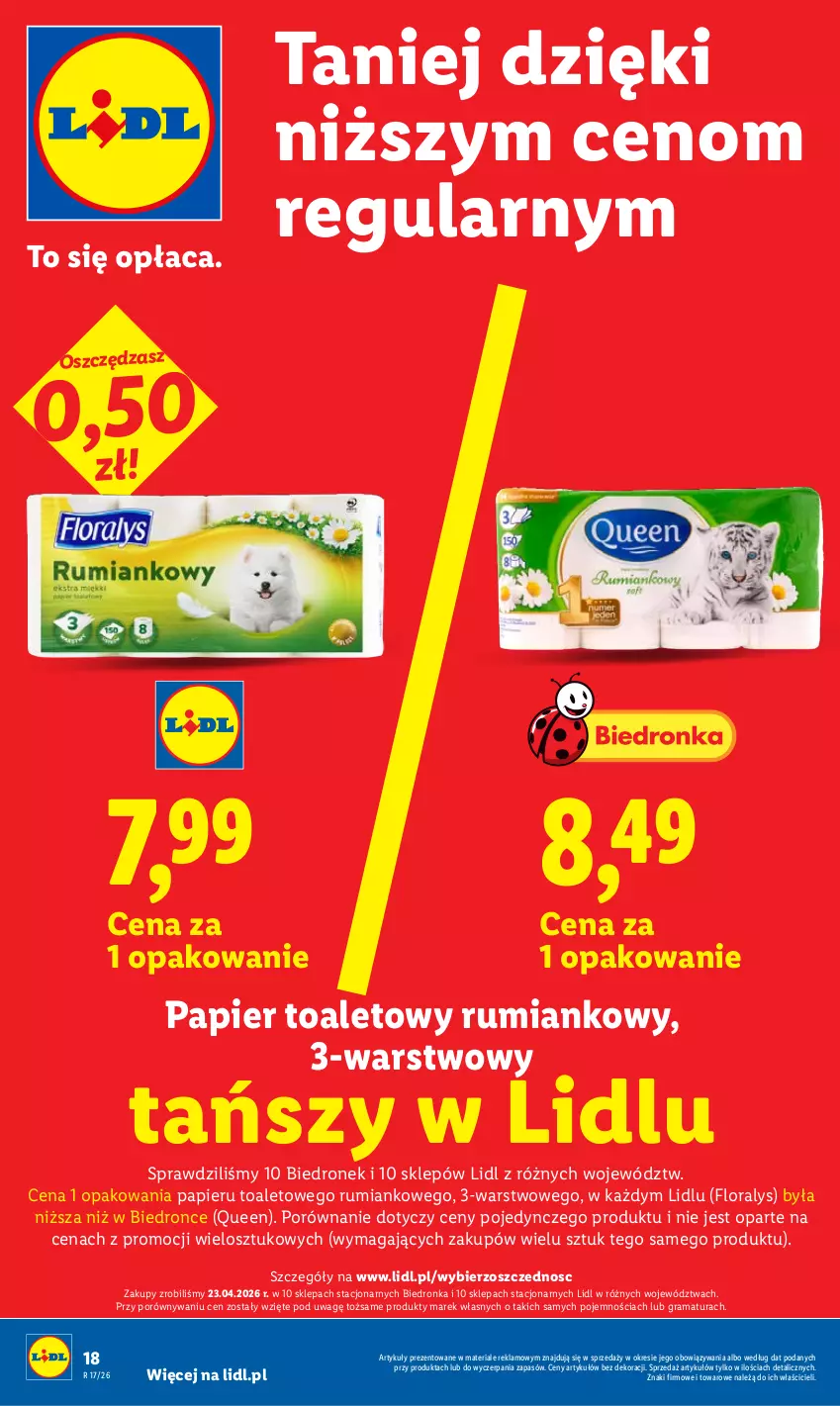 Gazetka promocyjna Lidl - Gazetka ważna od 27.04 do 28.04 - ważna 27.04 do 28.04.2026 - strona 18 - produkty: Flora, Gra, Papier, Papier toaletowy, Por, Rama, Rum