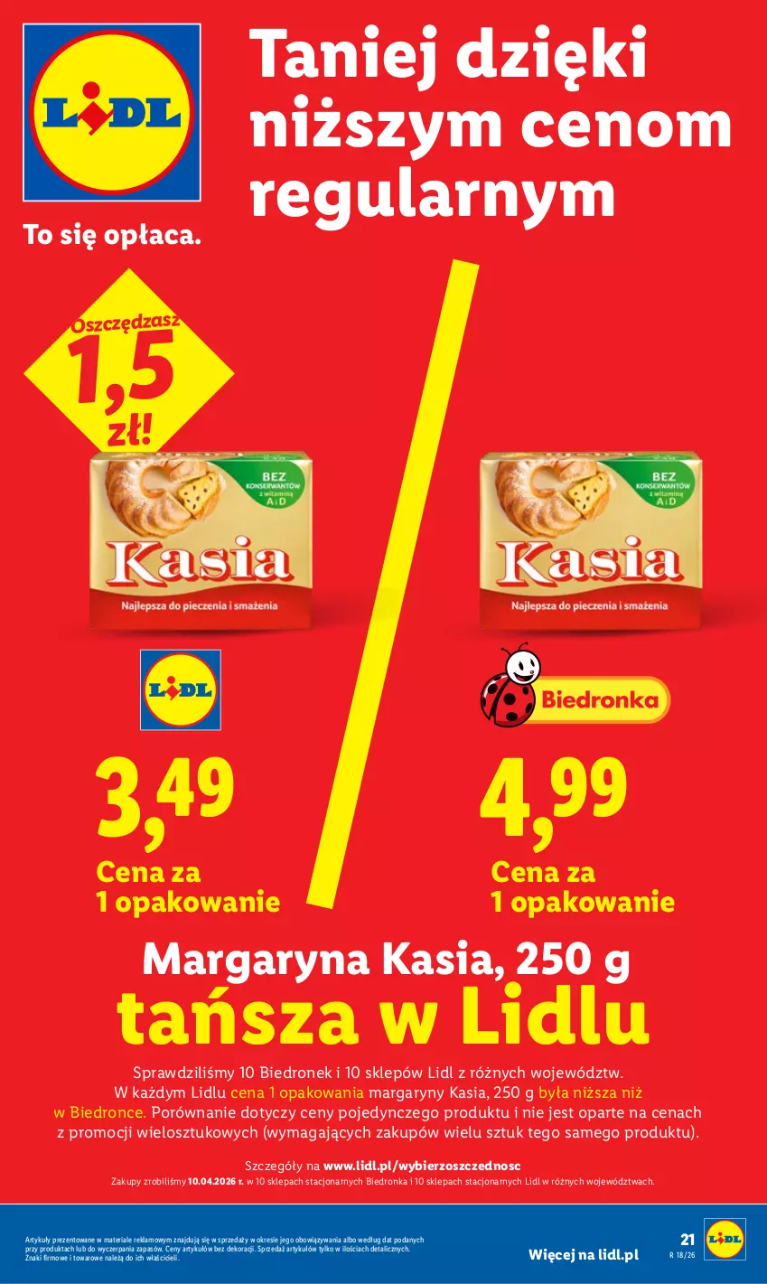 Gazetka promocyjna Lidl - Gazetka ważna od 27.04 do 28.04 - ważna 27.04 do 28.04.2026 - strona 21 - produkty: Kasia, Margaryna, Por