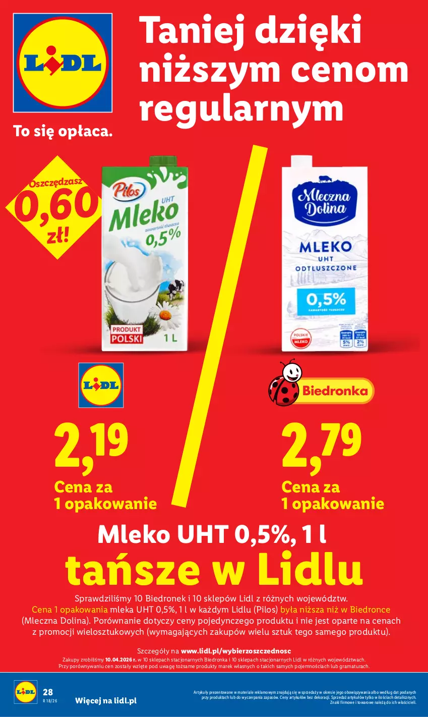 Gazetka promocyjna Lidl - Gazetka ważna od 27.04 do 28.04 - ważna 27.04 do 28.04.2026 - strona 28 - produkty: Gra, Mleko, Pilos, Por, Rama