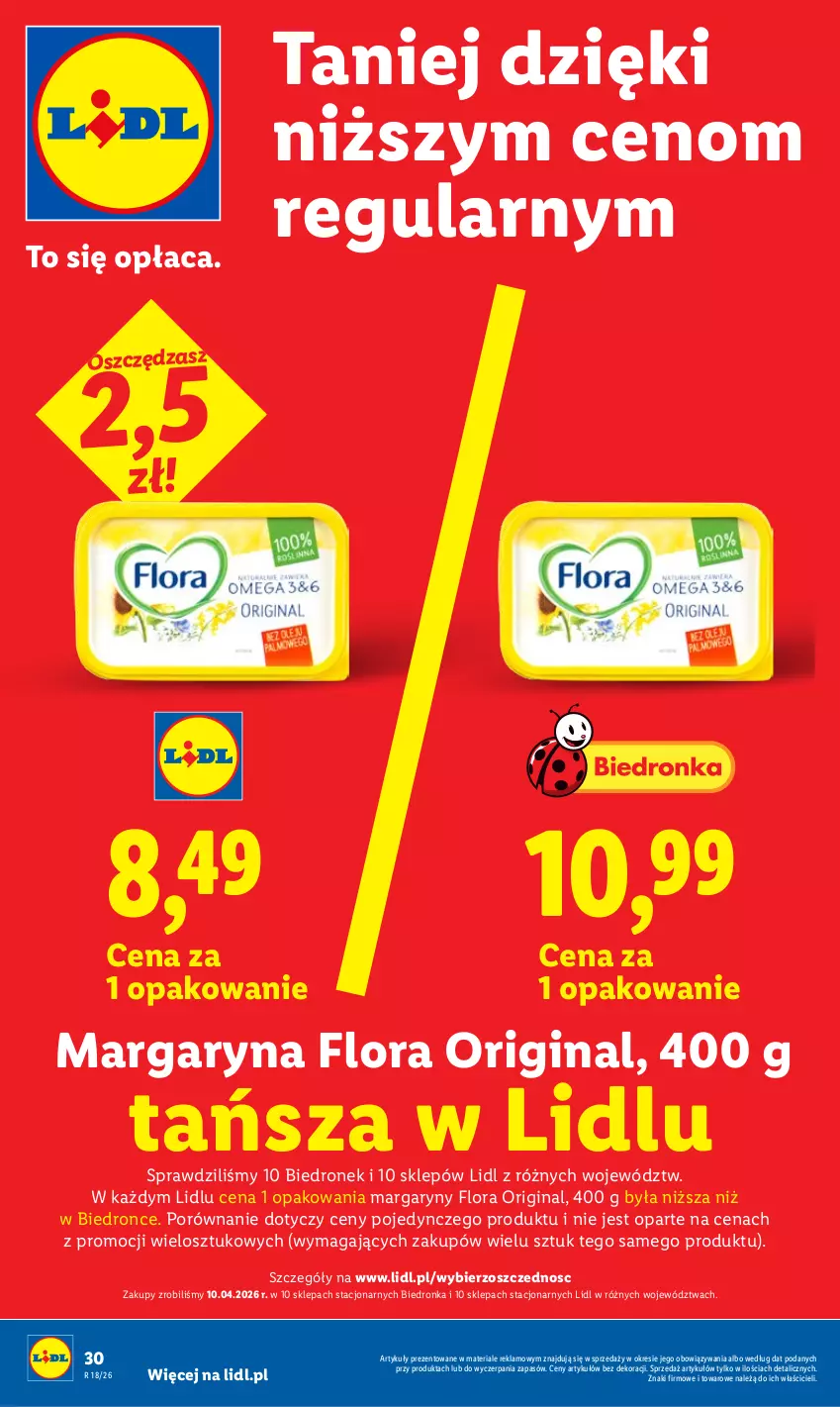 Gazetka promocyjna Lidl - Gazetka ważna od 27.04 do 28.04 - ważna 27.04 do 28.04.2026 - strona 30 - produkty: Flora, Gin, Margaryna, Por